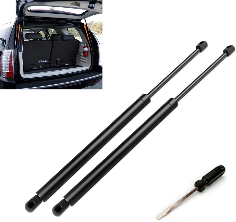 JSTEE Rear Hatch Shocks Struts Lift gate Supports Gas Springs 4573 for 02-09 Chevrolet/Chevy Trailblazer/GMC Envoy/Buick Rainier/Isuzu Ascender/Oldsmobile Bravada/Saab 9-7X, with Screwdriver - Image 1